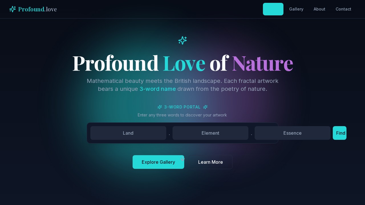 Profound Love of Nature — British Fractal Art Ecosystem